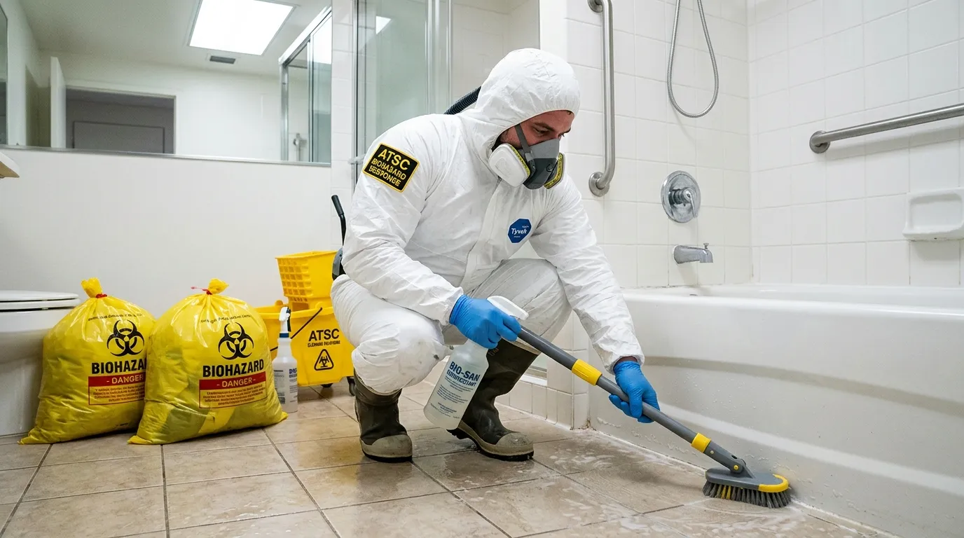 Decontamination equipment deployed for Blood Cleanup in Narragansett